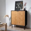 Rökstorp Sideboard With Bamboo Style Doors In Black -Furniture Store 1000x1000 1000x1000px 14