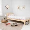 Larson Single Bed In Natural Pine -Furniture Store WinchesterNaturalOil StainHorizontalrailsLighter 1