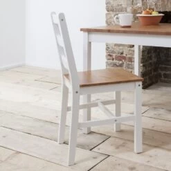 Annika Bistro Set Table With 2 Chairs Natural & White -Furniture Store annika bistro set table with 2 chairs natural white p291 8874 image