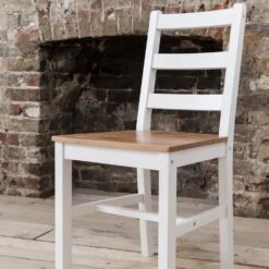 Annika Dropleaf Dining Table With 4 Chairs Natural & White -Furniture Store annika dropleaf dining table with 4 chairs natural white p459 8891 image