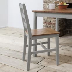 Furniture Store -Furniture Store annika pair of dining chairs in grey pine p443 8982 image