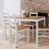 Annika Pair Of Dining Chairs In Natural Pine & White -Furniture Store annika pair of dining chairs in natural pine white p740 3993 image