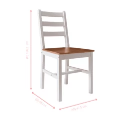 Annika Single Dining Chair In Grey & Pine -Furniture Store annika single dining chair in grey pine p1271 12826 image