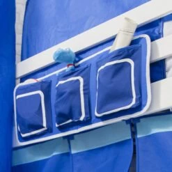 Bed Tidy In Blue With Pockets Bed Organiser -Furniture Store bed tidy in blue with pockets bed organiser p842 11271 image