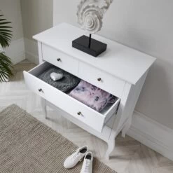 Camille Chest Of Drawers 3+2 Drawer In Classic White -Furniture Store camille chest of drawers 32 drawer in classic white p1044 6905 image