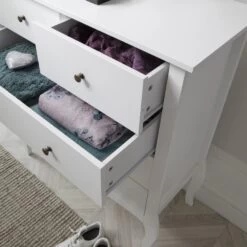 Camille Chest Of Drawers 3+2 Drawer In Classic White -Furniture Store camille chest of drawers 32 drawer in classic white p1044 6906 image