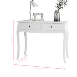 Camille Dressing Table And Stool In Classic White -Furniture Store camille dressing table and stool in classic white p851 12541 image