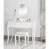 Camille Dressing Table And Stool With Mirror In Classic White 2 Camille Dressing Table And Stool With Mirror In Classic White -Furniture Store camille dressing table and stool with mirror in classic white p1321 12783 image