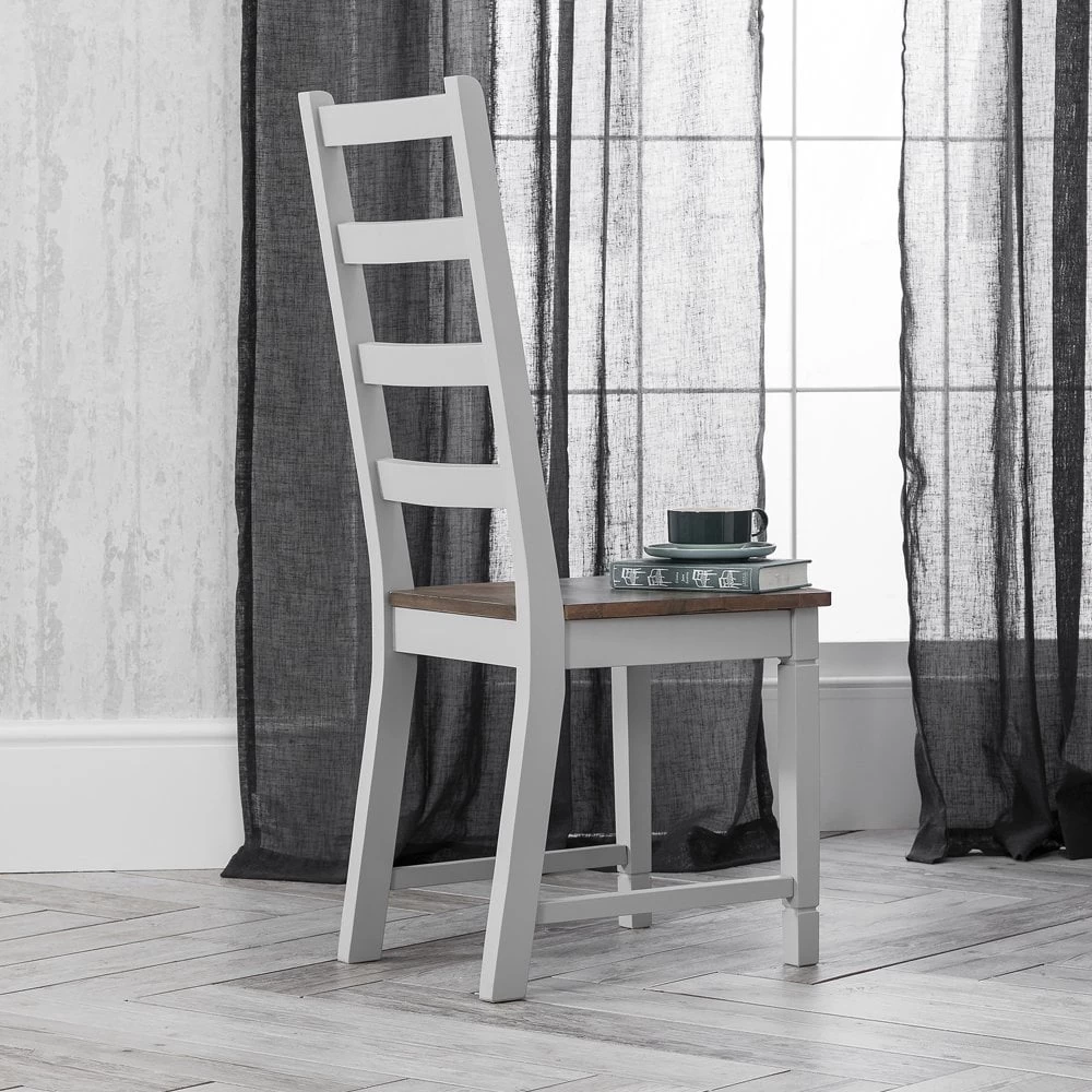 Single Canterbury Dining Chair In Grey 3 Single Canterbury Dining Chair In Grey