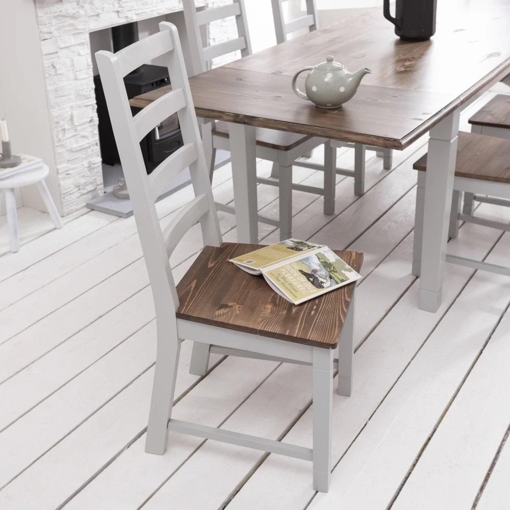 Single Canterbury Dining Chair In Grey 7 Single Canterbury Dining Chair In Grey - Image 5