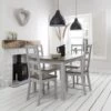 Canterbury Dining Table 180cm With 6 Chairs In Grey And Dark Pine -Furniture Store canterbury dining table with 6 chairs in grey and dark pine p432 9675 image