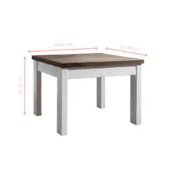 Coffee Table Canterbury Square In White And Dark Pine 7 Coffee Table Canterbury Square In White And Dark Pine -Furniture Store coffee table canterbury square in white and dark pine p396 12645 image