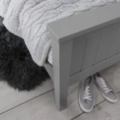 Dorchester Single Pine Bed In Silk Grey -Furniture Store dorchester single pine bed in silk grey p945 8134 image