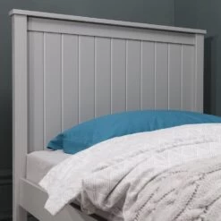 Dorchester Single Pine Bed In Silk Grey -Furniture Store dorchester single pine bed in silk grey p945 8137 image