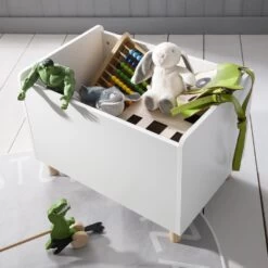 Erik Toy Storage Box In Classic White And Natural Pine -Furniture Store erik toy storage box in classic white and natural pine p1088 6950 image