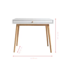 Frank Desk In Silk Grey And Natural Pine -Furniture Store frank desk in grey and natural pine p1239 12301 image