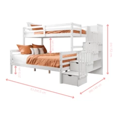 Freddie Triple Bunk Bed With Built In Storage In Classic White 17 Freddie Triple Bunk Bed With Built In Storage In Classic White -Furniture Store freddie triple bunk bed with built in storage in classic white p1128 11966 image