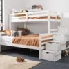 Freddie Triple Bunk Bed With Built In Storage In Classic White -Furniture Store freddie triple bunk bed with built in storage in classic white p1128 7979 image