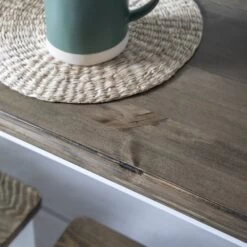 Haugesund Dining Table 180cm With 8 Chairs & 2x Extensions In White And Dark Pine -Furniture Store haugesund dining table 180cm with 8 chairs 2x extensions in white and dark pine p1251 10393 image