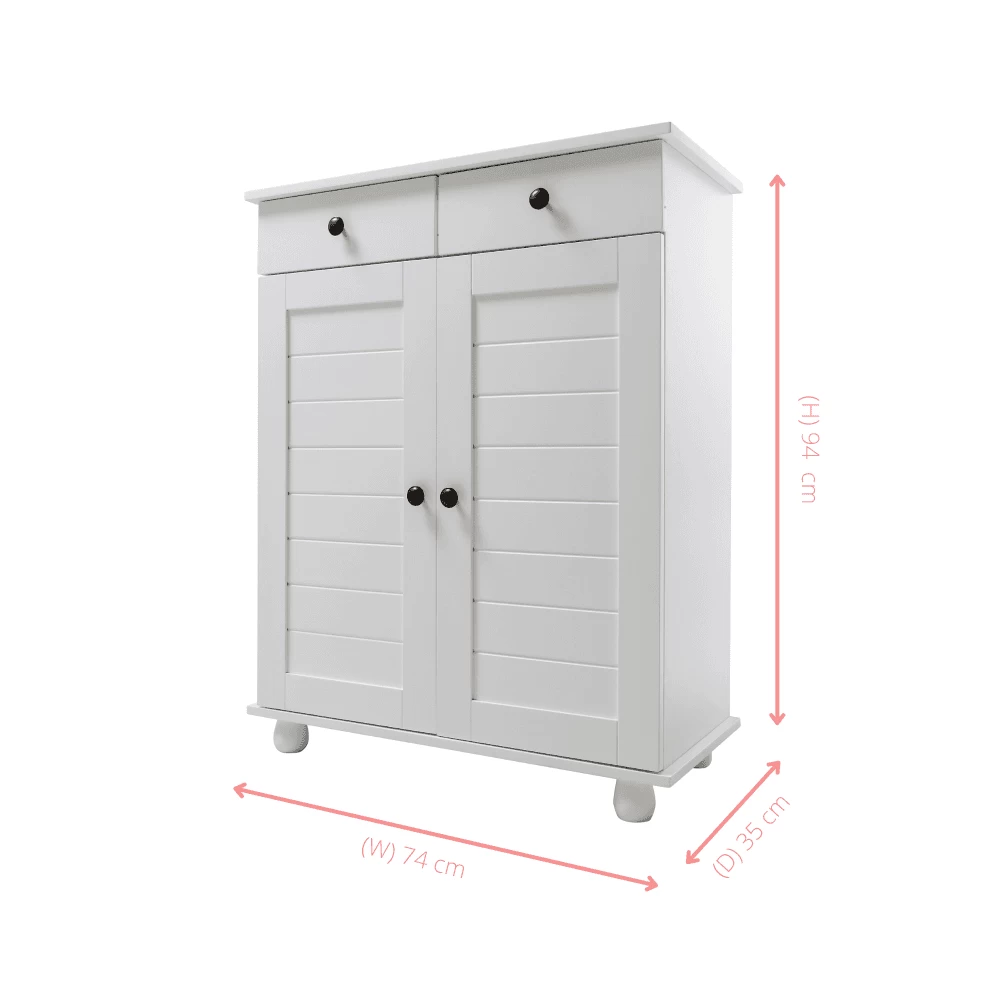 Heathfield Shoe Storage Unit In Classic White 6 Heathfield Shoe Storage Unit In Classic White - Image 4