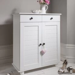 Heathfield Shoe Storage Unit In Classic White