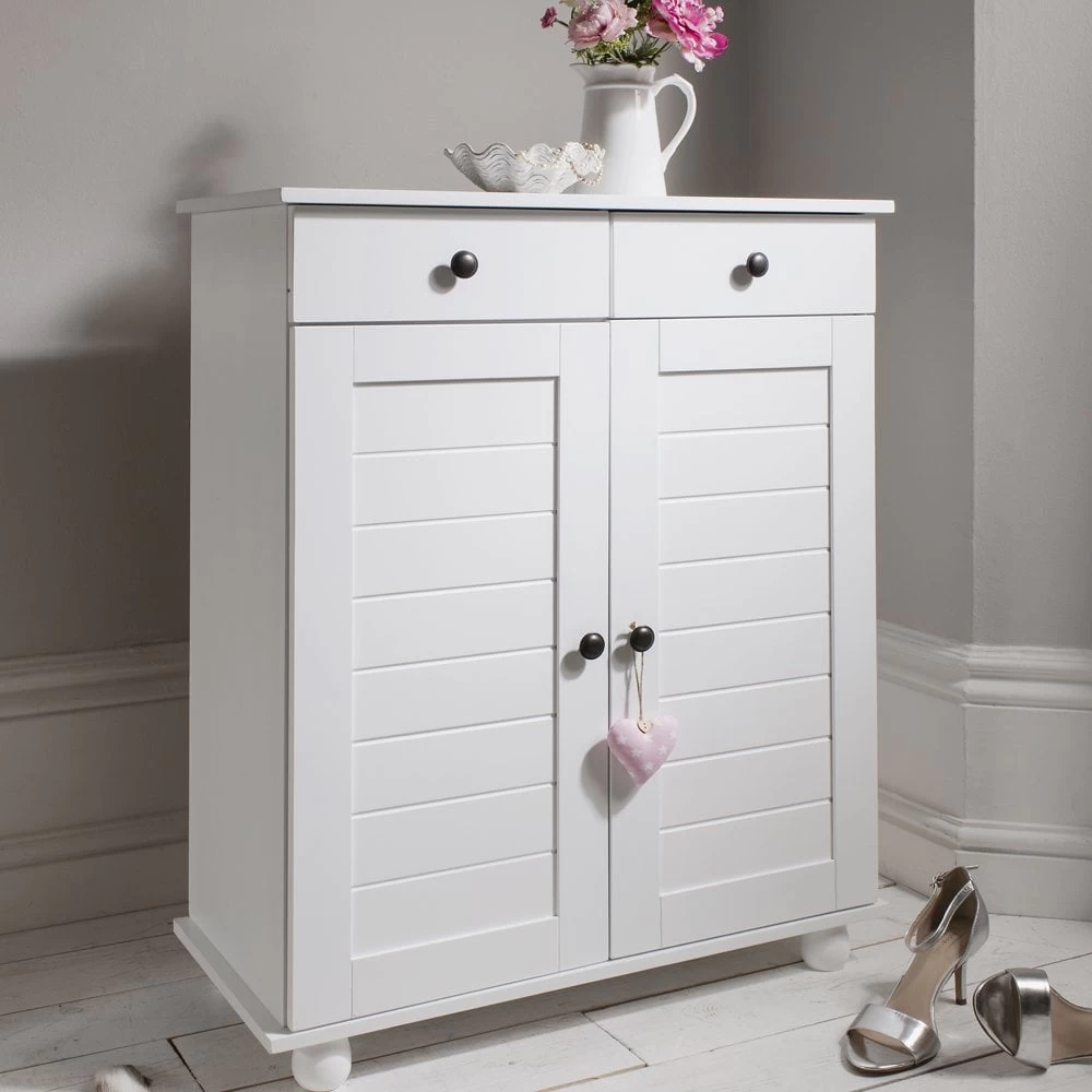 Heathfield Shoe Storage Unit In Classic White 3 Heathfield Shoe Storage Unit In Classic White