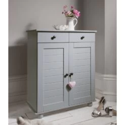 Heathfield Shoe Storage Unit In Silk Grey -Furniture Store heathfield shoe storage unit in silk grey p906 12498 image