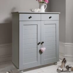 Heathfield Shoe Storage Unit In Silk Grey