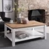 Hever Coffee Table In White And Natural Pine -Furniture Store hever coffee table in white and natural pine p858 6230 image