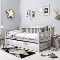 Isabella Day Bed With Pull Out Trundle In Classic White