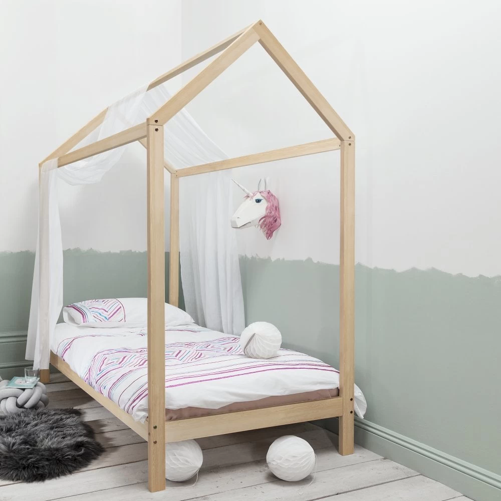 Jansen Scandinavian Single Bed Frame In Natural Pine 3 Jansen Scandinavian Single Bed Frame In Natural Pine