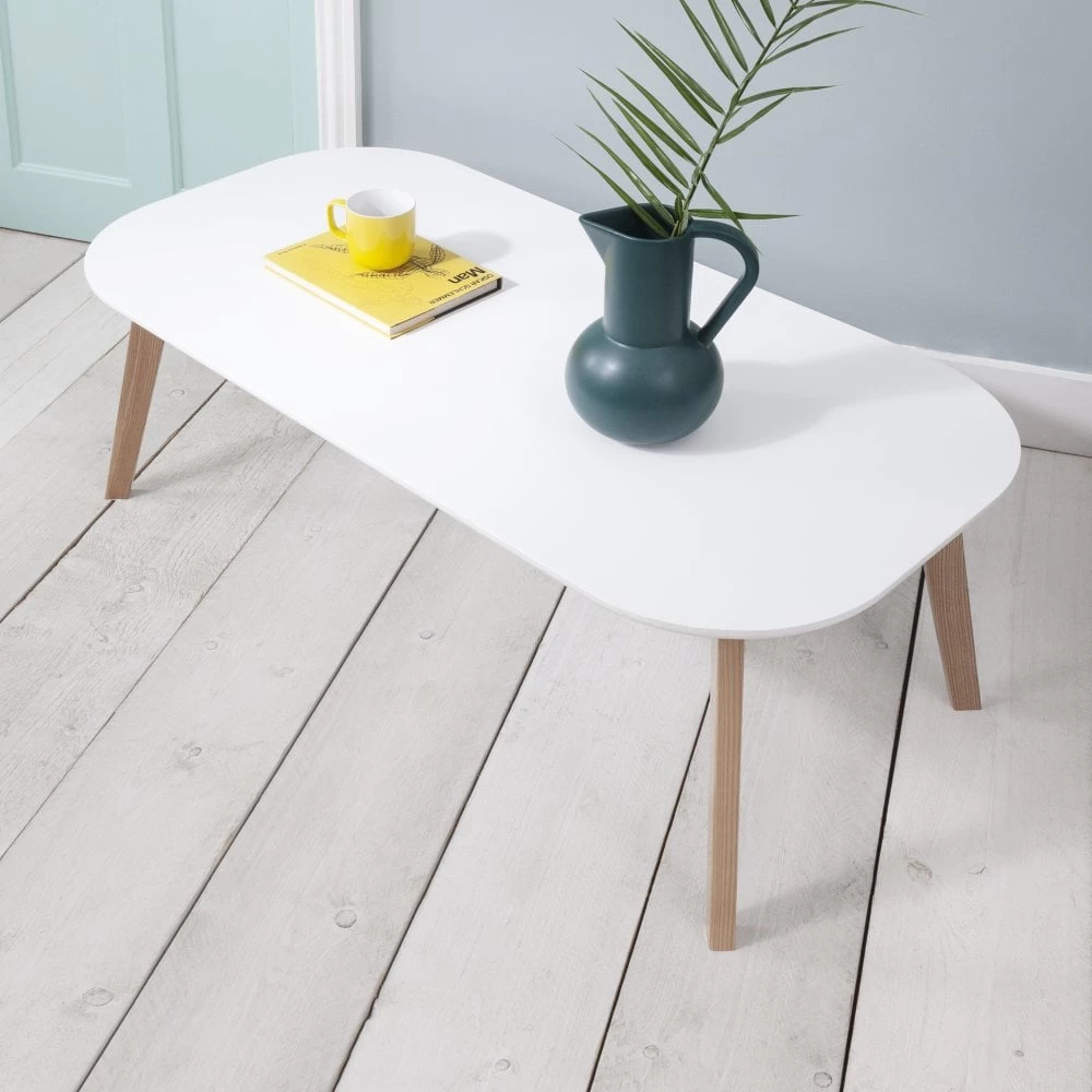 Malme Rectangular Coffee Table In Classic White And Natural Pine 3 Malme Rectangular Coffee Table In Classic White And Natural Pine