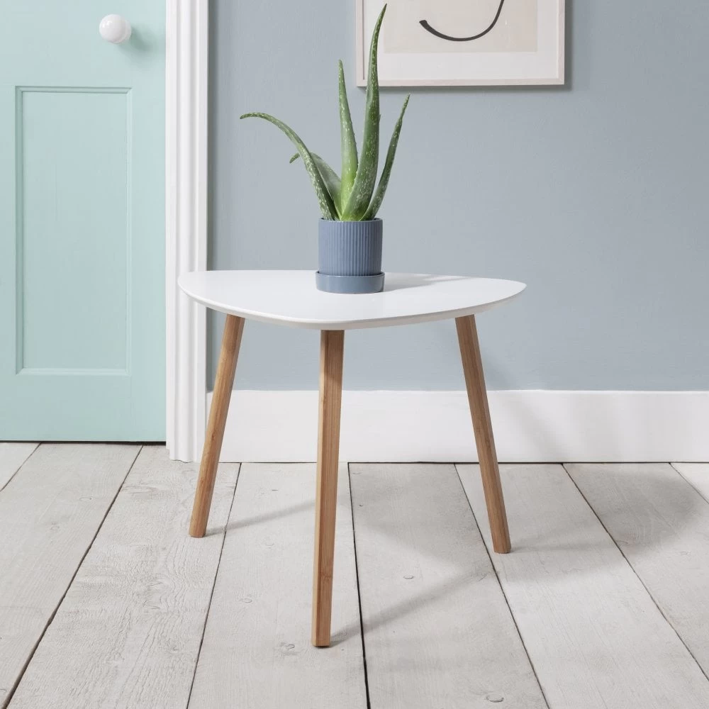 Malme Side Table Occasional Large In Classic White And Natural Pine 4 Malme Side Table Occasional Large In Classic White And Natural Pine - Image 2