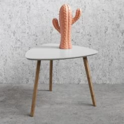 Malme Side Table Occasional Large In Silk Grey And Natural Pine