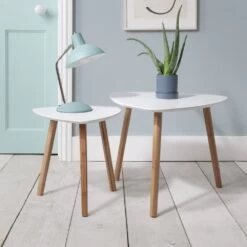 Malme Side Table Occasional Medium In Classic White And Natural Pine -Furniture Store malme side table occasional medium in classic white and natural pine p922 8606 image