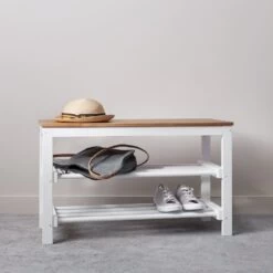 Malvern Shoe Cabinet In Classic White And Pine -Furniture Store malvern shoe cabinet in classic white and pine p943 12503 image