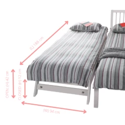 Matheus Pull Out Trundle Spacesaver Bed In Classic White -Furniture Store matheus pull out trundle spacesaver bed in classic white p714 11472 image