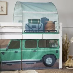 Moro Cabin Bed Midsleeper With Safari Overland Off Road Package In Classic White -Furniture Store moro cabin bed midsleeper with safari overland off road package in classic white p1111 10966 image