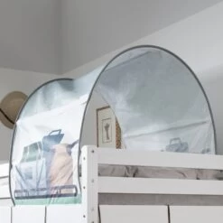 Moro Cabin Bed Midsleeper With Safari Overland Off Road Package In Classic White -Furniture Store moro cabin bed midsleeper with safari overland off road package in classic white p1111 10967 image