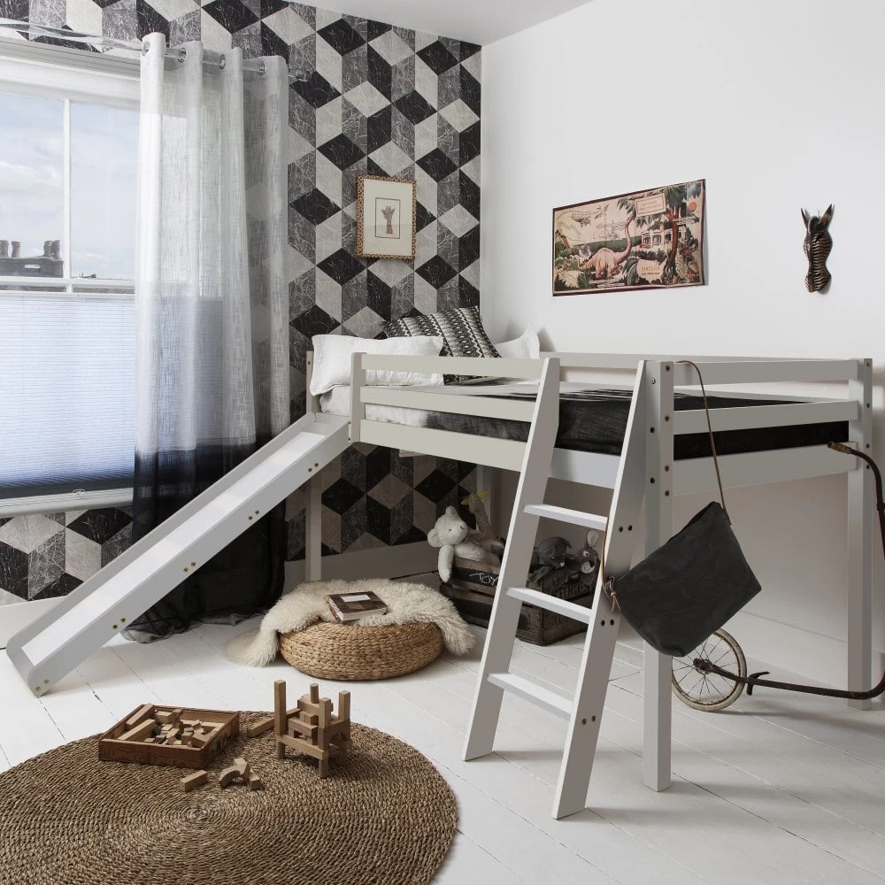 Moro Cabin Bed Midsleeper With Slide & Hello Kitty Package In Classic White 8 Moro Cabin Bed Midsleeper With Slide & Hello Kitty Package In Classic White - Image 6