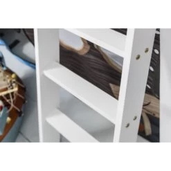 Moro Cabin Bed Midsleeper With Slide & Pirate Hideaway Package In Classic White -Furniture Store moro cabin bed midsleeper with slide pirate hideaway package p711 12770 image 7ba85371 0664 4e68 ab99 af0cd9d42d17