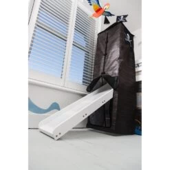 Moro Cabin Bed Midsleeper With Slide & Pirate Hideaway Package In Classic White -Furniture Store moro cabin bed midsleeper with slide pirate hideaway package p711 12771 image 4b64190b 77c2 41eb be7d d30d46f128ea