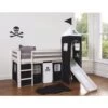 Moro Cabin Bed Midsleeper With Slide & Pirates Package In Classic White 1 Moro Cabin Bed Midsleeper With Slide & Pirates Package In Classic White -Furniture Store moro cabin bed midsleeper with slide pirates package p40 13585 image