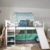 Moro Cabin Bed Midsleeper With Slide & Safari Overland Off Road Package In Classic White -Furniture Store moro cabin bed midsleeper with slide safari overland off road package in classic white p1120 7263 image