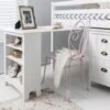 Moro Pullout Desk With Built In Bookshelf In Classic White -Furniture Store moro pullout desk with built in bookshelf in classic white p321 6333 image