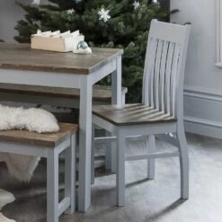 Nordic Single Chair In Silk Grey And Pine -Furniture Store nordic single chair in silk grey and pine p1277 11614 image