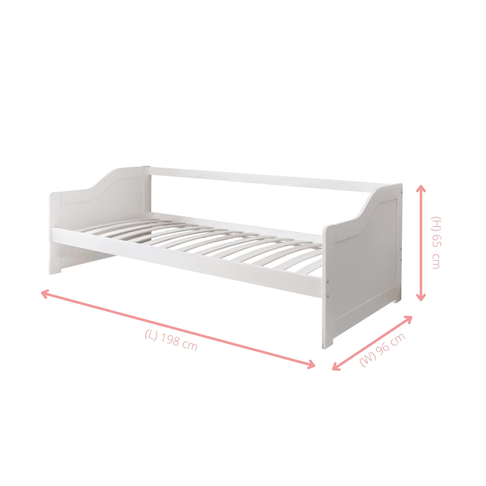 Hove Day Bed With Oda Drawers In White 11 Hove Day Bed With Oda Drawers In White - Image 9