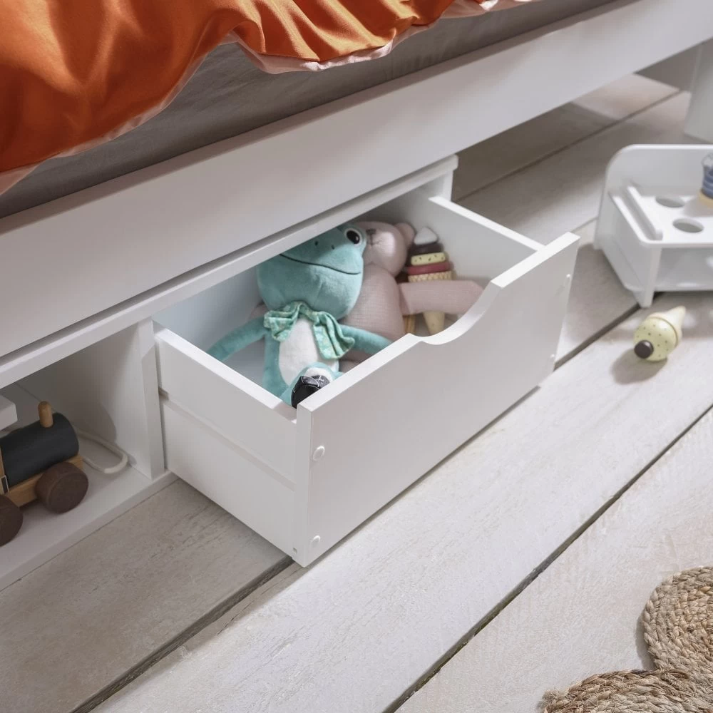 Hove Day Bed With Oda Drawers In White 9 Hove Day Bed With Oda Drawers In White - Image 7