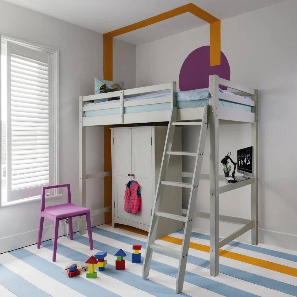 Odin High Sleeper In Silk Grey 4 Odin High Sleeper In Silk Grey - Image 2