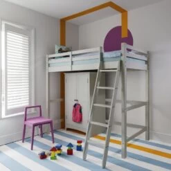 Odin High Sleeper In Silk Grey 11 Odin High Sleeper In Silk Grey -Furniture Store odin high sleeper in silk grey p758 11558 image